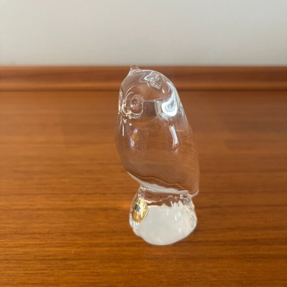 Vintage Owl Figurine by Reijmyre Crystal Sweden - Picture 2 of 7